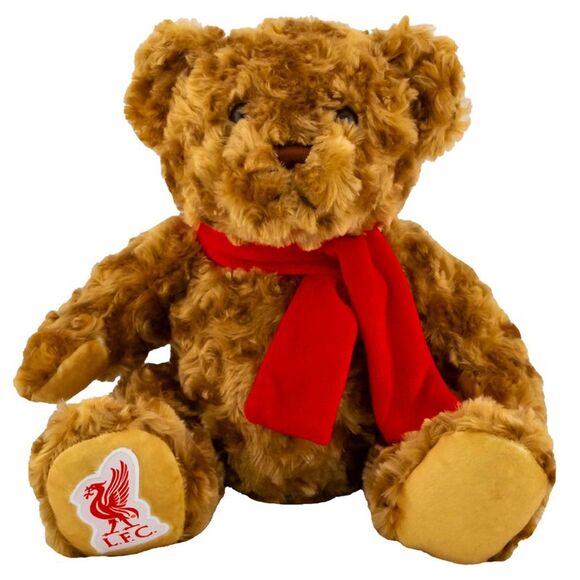Liverpool FC Classic Soft Touch Teddy Bear / Brown/Red - Picture 1 of 2